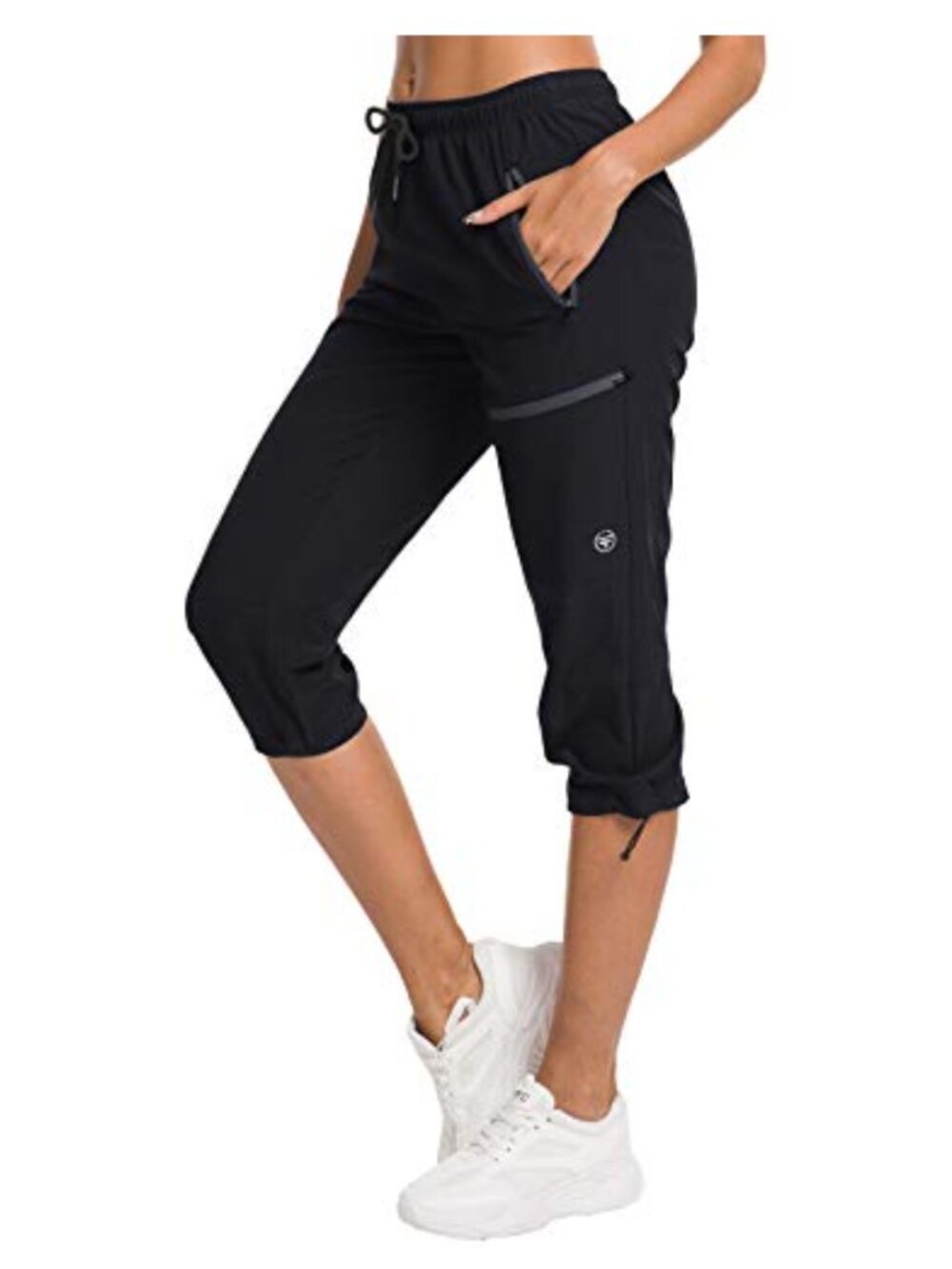 Women's Quick Dry Hiking Capris - UPF 50+ Water Resistant Cargo Cropped Pants